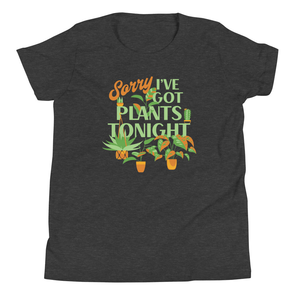 Sorry I've Got Plants Tonight Kid's Youth Tee