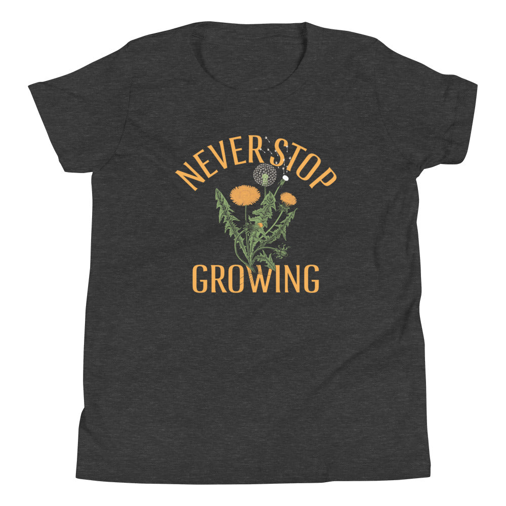 Never Stop Growing Kid's Youth Tee