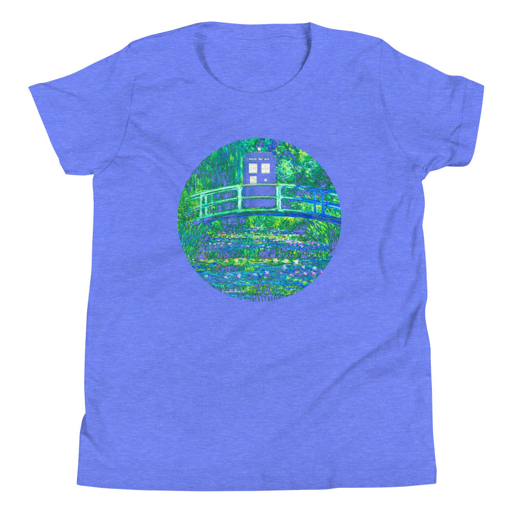 Water Lilies Police Box Kid's Youth Tee