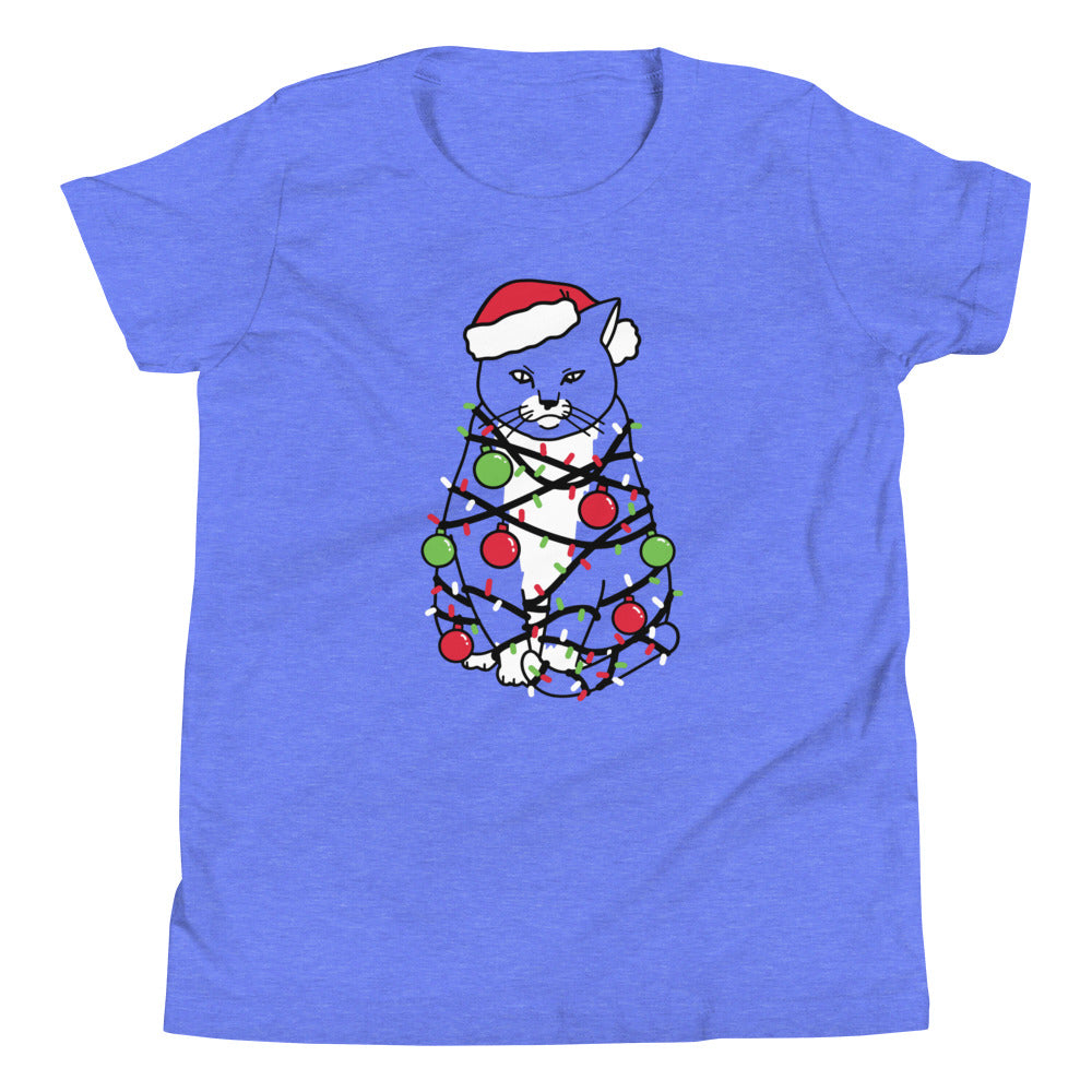 Meowy Christmas Kid's Youth Tee