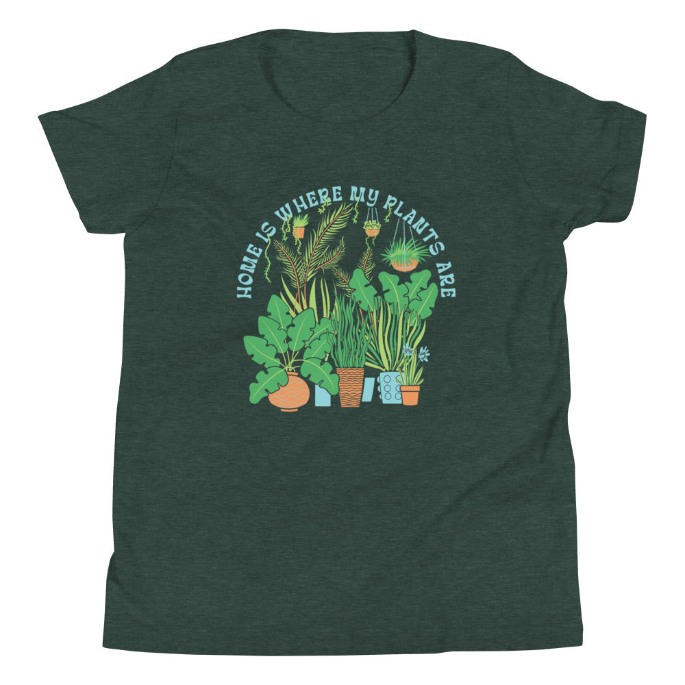 Home Is Where The Plants Are Kid's Youth Tee