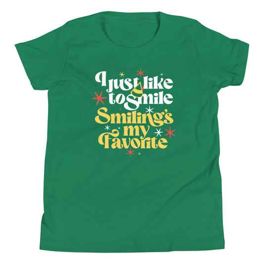 I Just Like To Smile Smiling's My Favorite Kid's Youth Tee