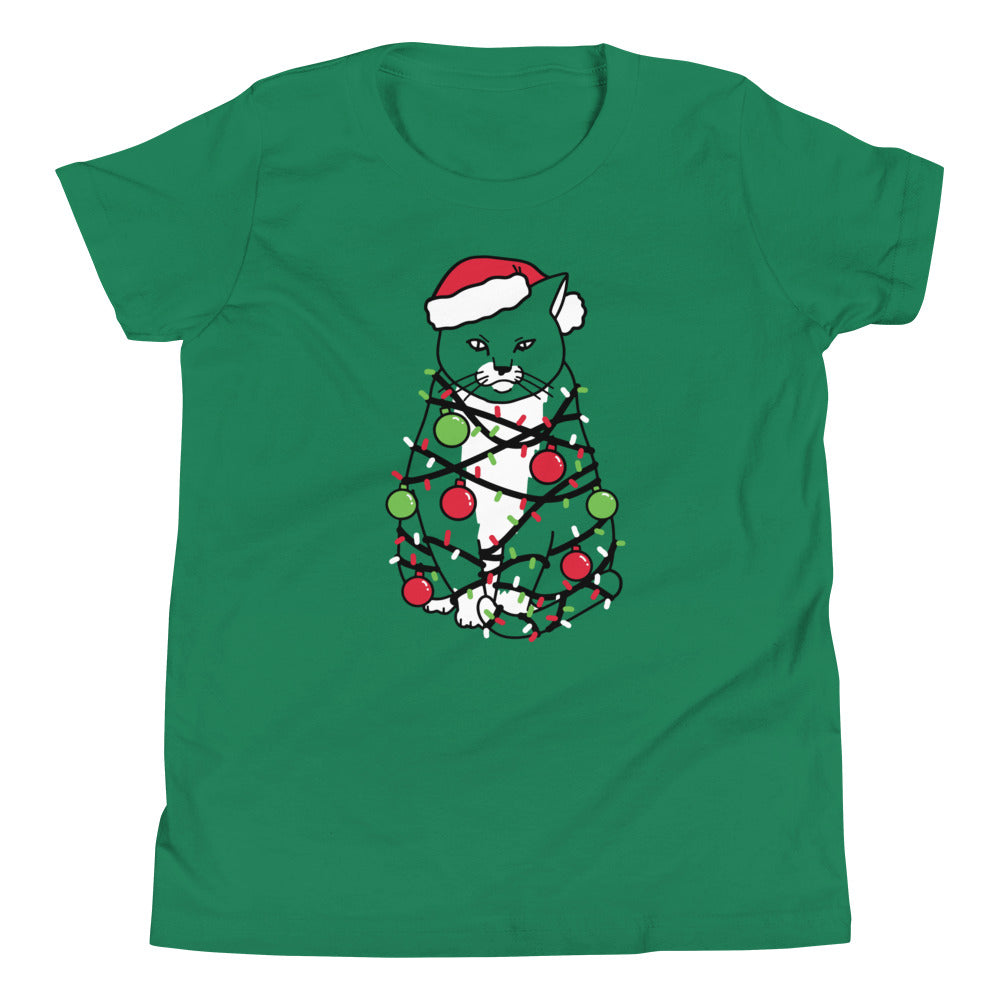 Meowy Christmas Kid's Youth Tee