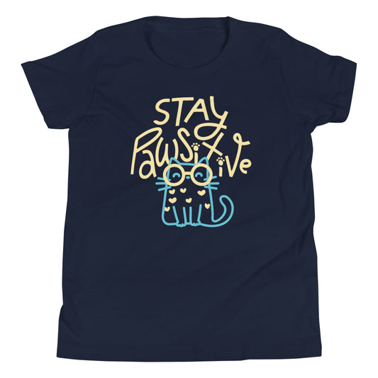 Stay Pawsitive Kid's Youth Tee