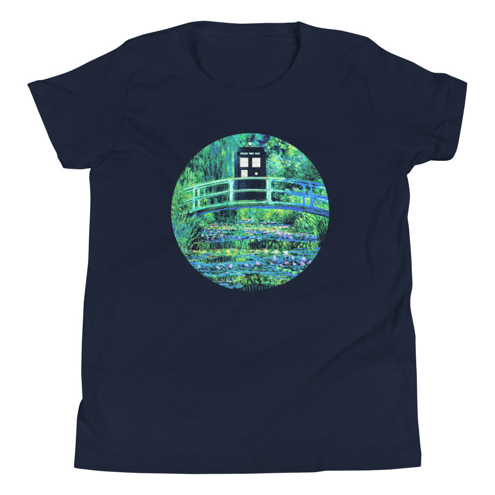 Water Lilies Police Box Kid's Youth Tee