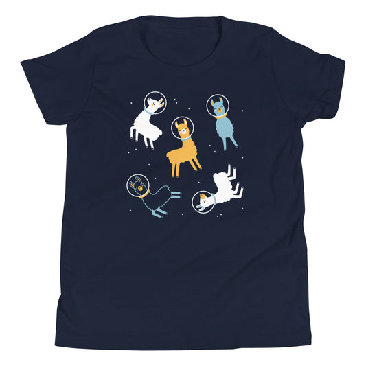 Llamas In Space Kid's Youth Tee