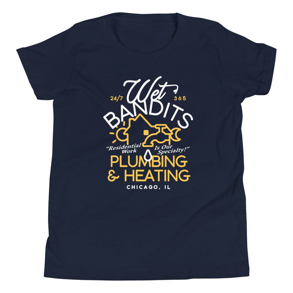 Wet Bandits Plumbing & Heating Kid's Youth Tee