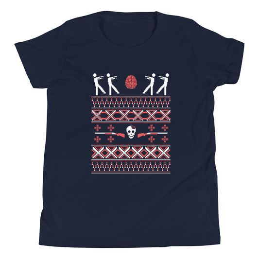 Zombie Christmas Sweater Kid's Youth Tee