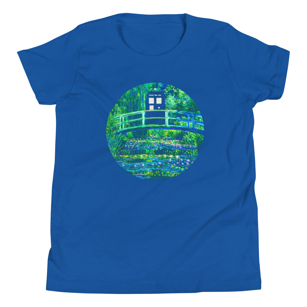 Water Lilies Police Box Kid's Youth Tee