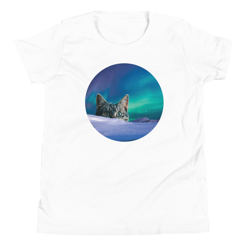 Meowthern Lights Kid's Youth Tee